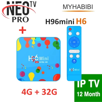 

Best IP TV H96mini H6 NEO Pro 2 IPTV 4gb 32gb Android tv box with 4gb Ram wifi iptv subscript neotv pro m3u usa h96 mini Smart