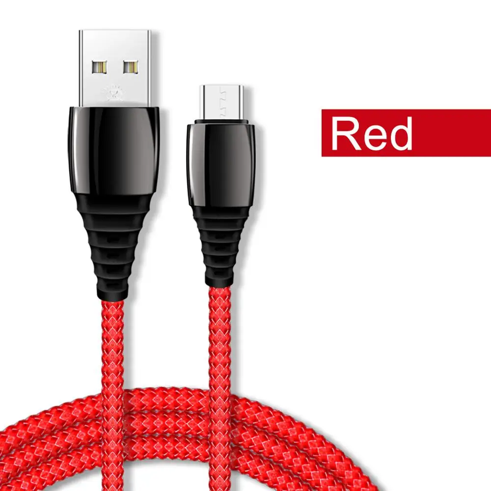 GUUGEI 5A type C USB кабель для быстрой зарядки USB C кабель для зарядки телефона из цинкового сплава с нейлоновой оплеткой type-C провод для передачи данных для смартфона - Цвет: Type C Red Cable