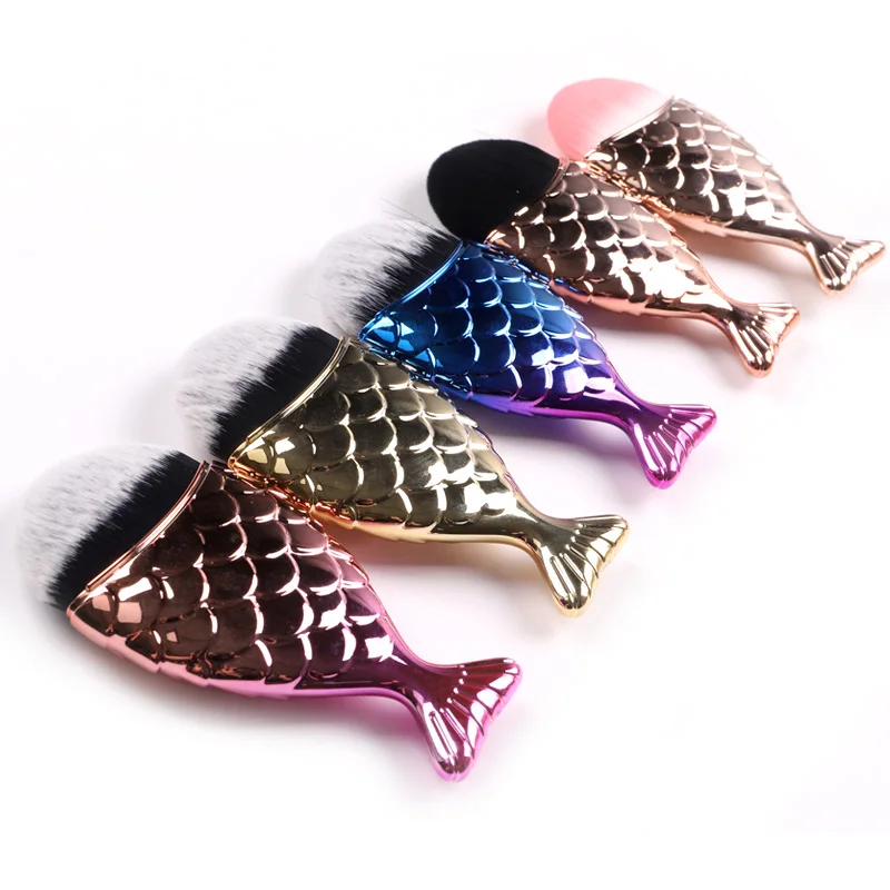 TSZS Popular Round Small Flower Brush Nail Paint Gel Dust Cleaning Brushes Make Up Brush Nail Art Manicure Tool