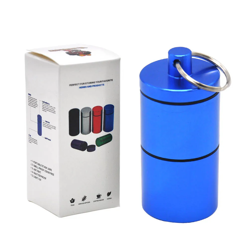 HORNET Stash Jar-герметичный, устойчивый к запаху алюминиевый контейнер для специй с 2 слоями, чехол для табака "вы можете собрать его самостоятельно" - Цвет: YH033-HP-Lan