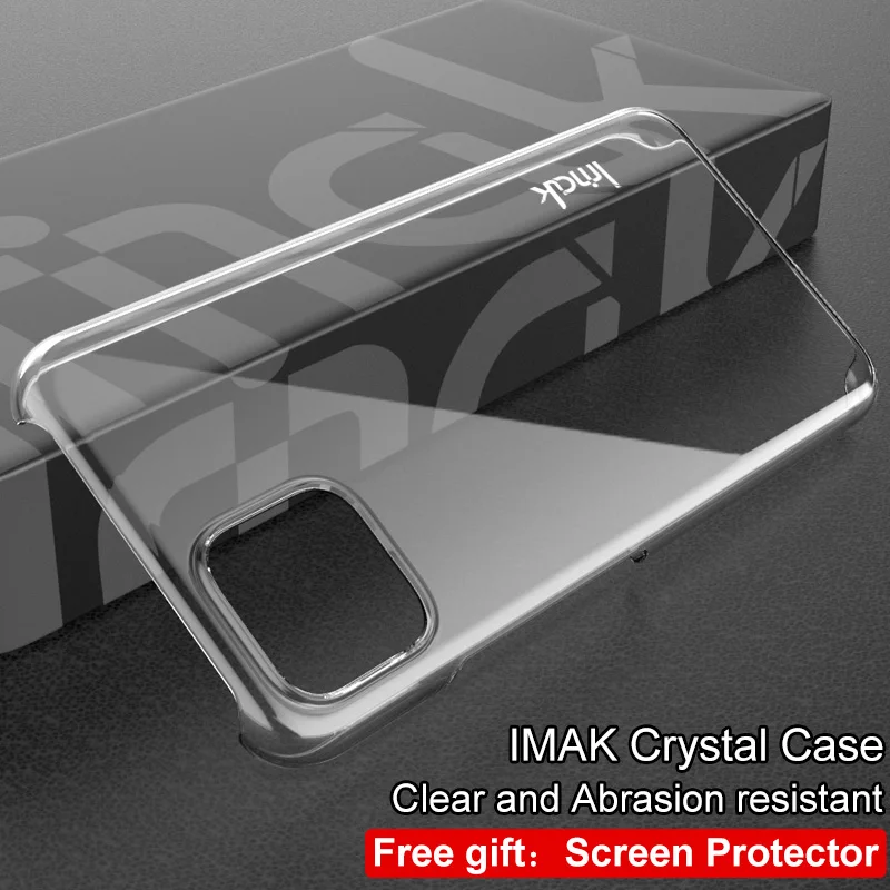 Жесткий ПК IMAK Для Google Pixel 4 Чехол Pixel 4 Кристальный чехол 360 Защита прозрачная задняя крышка для Google Pixel4 чехол кожа