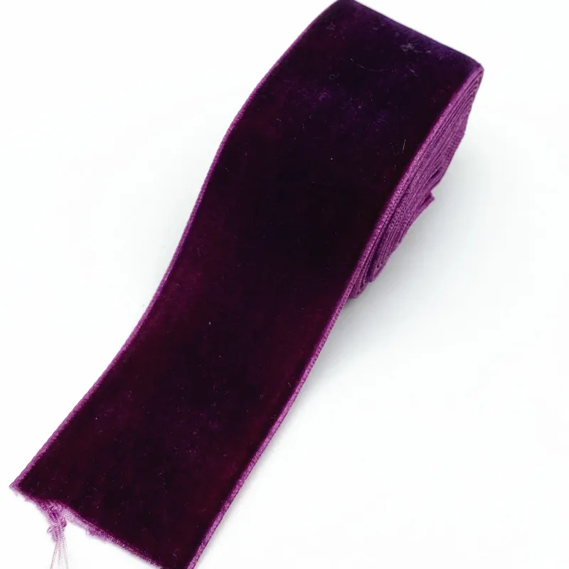 2 yards 40mm Velvet Ribbon Wedding Party Decoration Handmade Gift Wrapping Hair Bowknot DIY