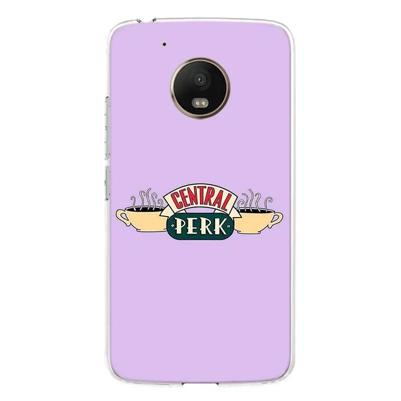 Центральный Perk кофе друзья ТВ шоу Телефон чехол для Motorola Moto G8 G7 G6 G5 G5S G4 E6 E5 E4 Plus Power