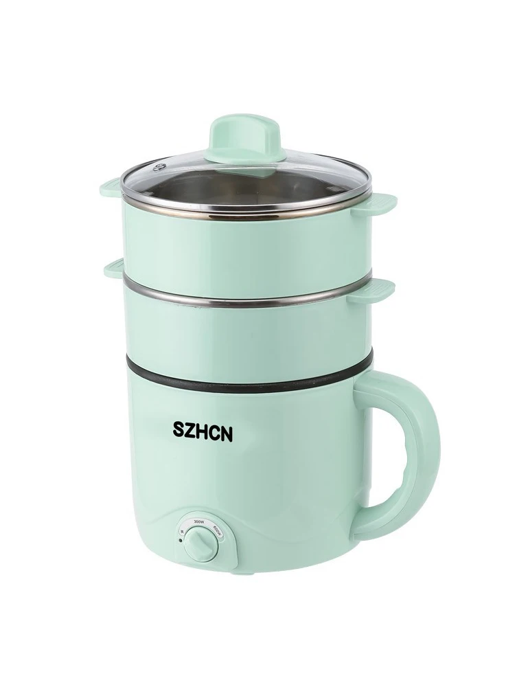 220V Mini Multifunction Electric Cooking Machine Household Single/Double Layer Hot Pot Multi Electric Rice Cooker Non-stick Pan
