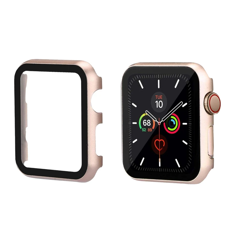 Чехол для Apple Watch, 44 мм, 40 мм, серия 5/4, с защитой от царапин, защитный чехол, бампер для iWatch 3, 2, 1, 42 мм, 38 мм