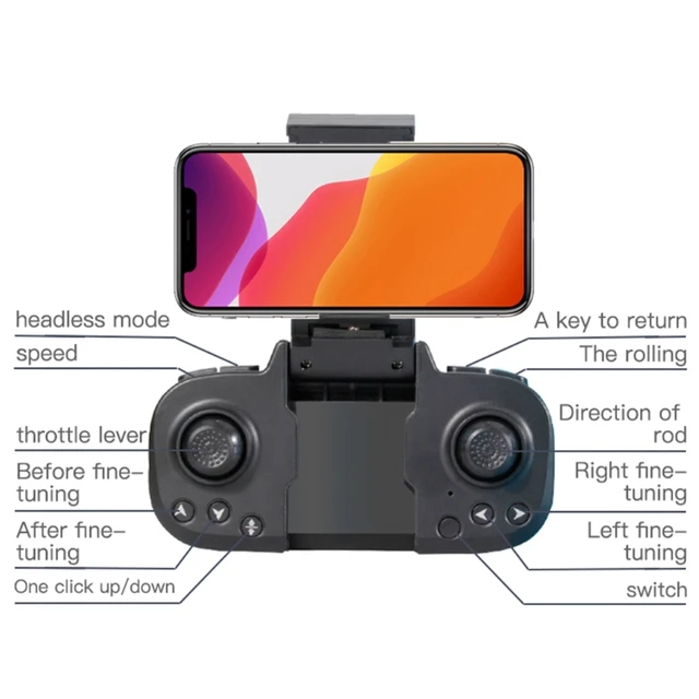 Foldable Brushless 360°Roll Drone Photography Quadcopter with Wifi FPV 4K Camera 2