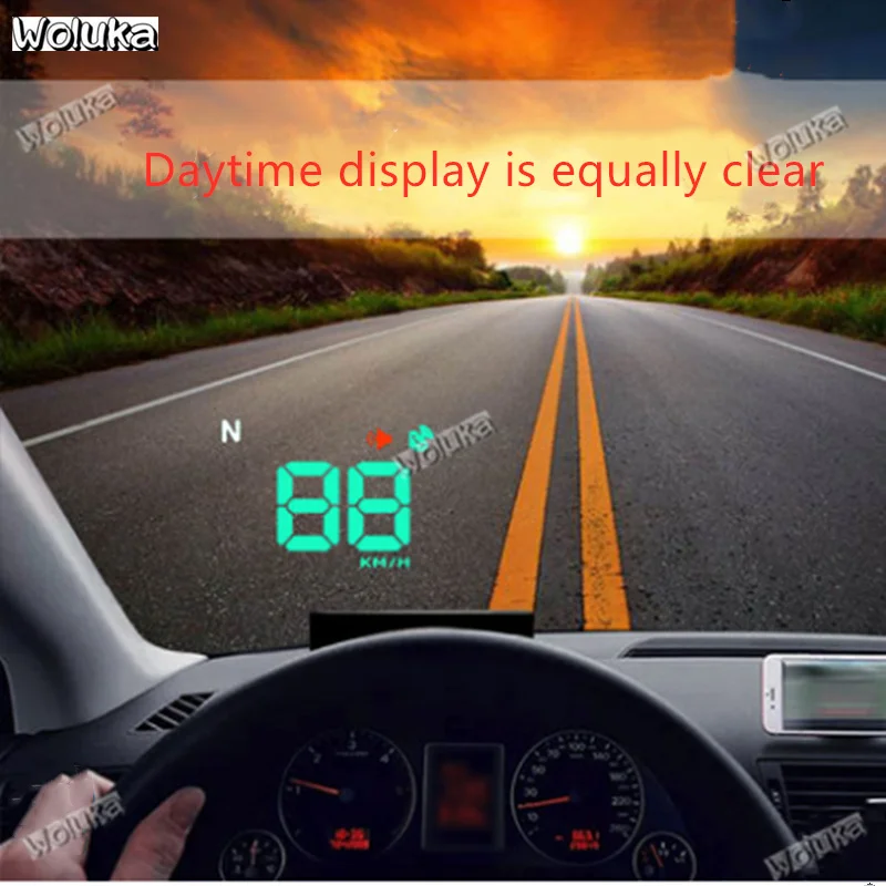 OBD Автомобильный скоростной проектор HD Смарт компас gps автомобильный HUD Дисплей CD50 Q06