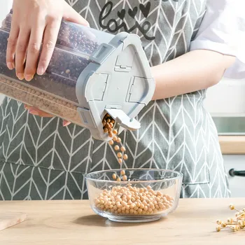 

Japan Plastic Two Four Grid Storage Box Refrigerator Storage Box Food Grain Tank Grid Containers Clear Containers