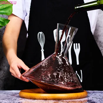 

Tumbler glass swing wine decanter crystal rotating fast decanter bar cocktail container personality creativity