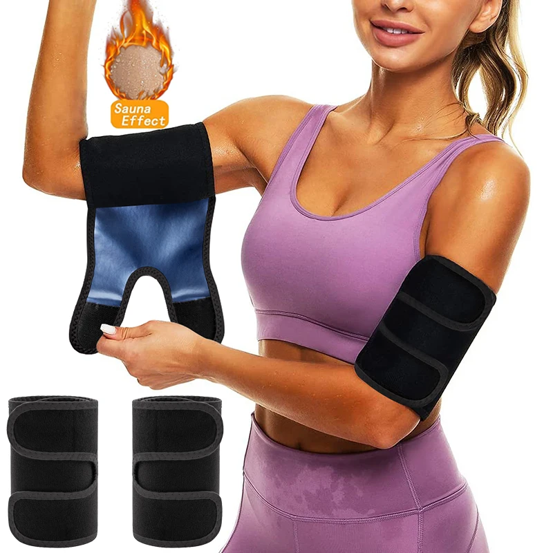 Arm Trimmers Sauna Sweat Arm Bands for Women Arm Shaper Wraps Arm Slimmer Pair