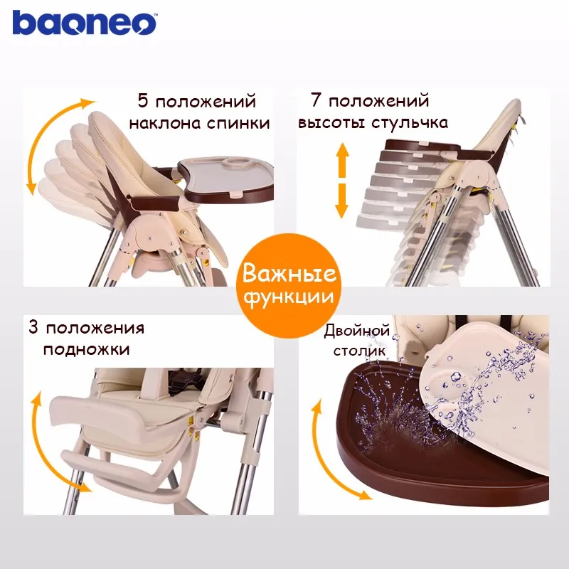 Baby Seat Authentic Portable Baby Dinner Table Multifunction Adjustable Folding High Chairs for Children Mother Assistant