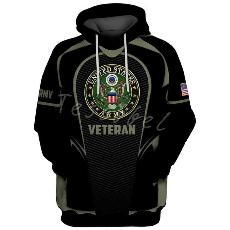 

Tessffel US Army 3D Printed New Men's Hoodies Camo Harajuku Zipper Hooded Casual Sweatshirt Unisex Hip Hop Streetwear Style-3