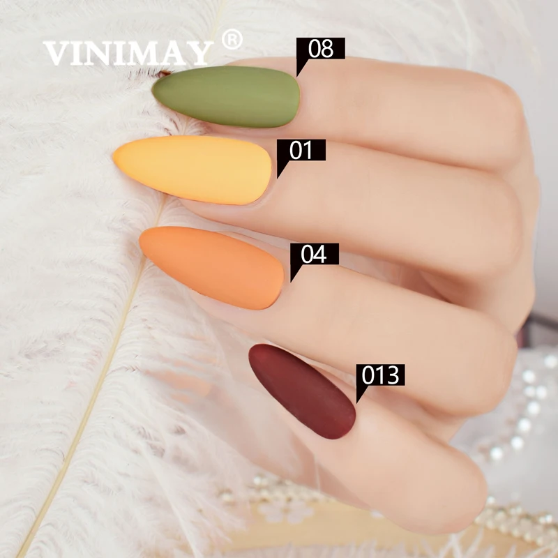 VINIMAY 18 Color Set Yellow Gel Nail Polish Varnish Nail UV Soak Off Gellak Gelpolish Nail Art Primer Manicure Nails Gel Lacque