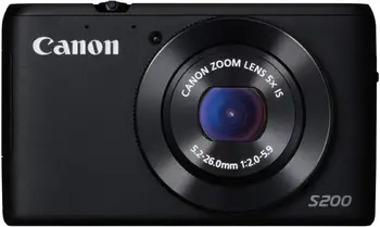 

USED Canon PowerShot S200 - Digital Camera - Compact - 10.1 Mpix - 5 x Optical Zoom - Wi-Fi - Black