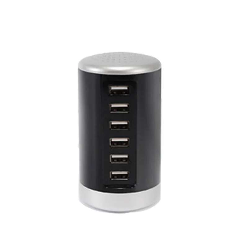 Fast 6 Port Multi USB Charger HUB Display USB Charging Station Dock Universal Mobile Phone Desktop Wall Home Chargers US Plug usb quick charge 3.0 Chargers
