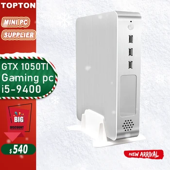 

Topton 2019 Gaming PC i5 9400F 6 Cores 6 Threads Nvidia GTX 1050TI 4GB Mini Computer 2*DDR4 2666MHz 2*HDMI 2.0, 1*DP, 1*DVI WiFi