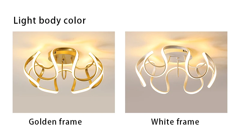Золотистые Современные Люстры, светодиодный светильник для гостиной, столовой, спальни, дома, светодиодный светильник для внутреннего освещения