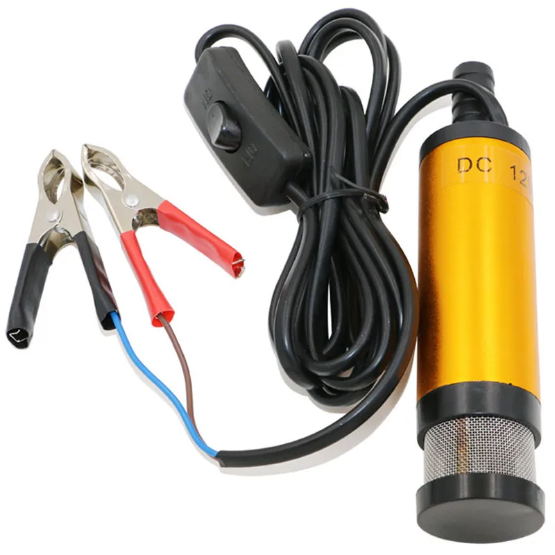 

12V Car Electric Submersible Pump Diesel Fuel Water Oil Transfer Submersible Pump with On/Off Switch Oil Engine Transfer pump