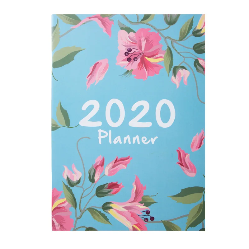Блокнот формата А4,, планировщик, органайзер, 365, дневник, ежемесячный недельный, годовой план, сделай сам, Расписание, журнал, блокнот, планировщик, для мальчиков и девочек - Цвет: 2020--blue