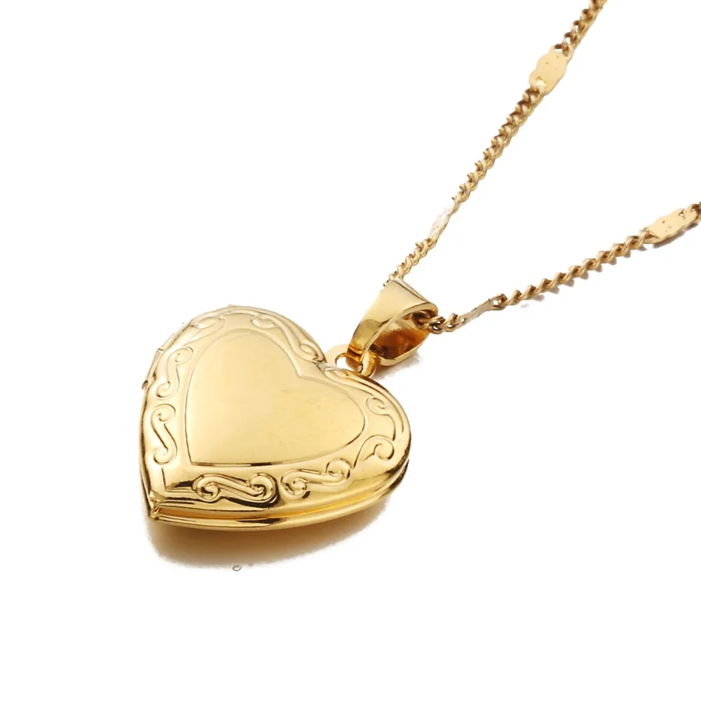 Gold Color Heart Locket Pendant 