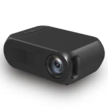 

YG320 Mini Home Micro Projector 320*240 600 Lumens 4:3 Ratio LCD Projector Support USB TF-Card HDMI AV Input 10-24W 12V/2A Input