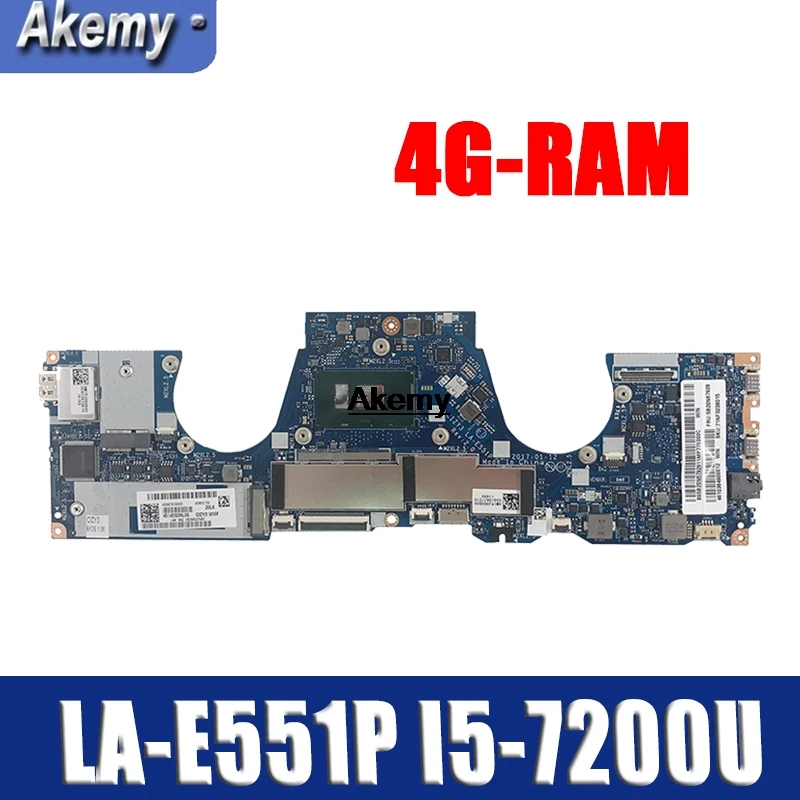 

CIZY3 LA-E551P Laptop motherboard for Lenovo YOGA 720-13IBK Test original mainboard 4G-RAM I5-7200U