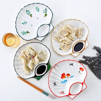 

Fruit dumpling plates shell breakfast tableware ins sushi plate