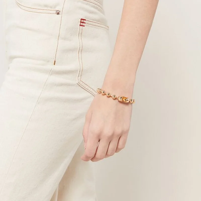 LUNA CHIAO весенне-летний браслет-цепочка с шариками, шикарный стиль, массивные браслеты для женщин