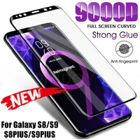 9000D Volledige Gebogen Gehard Glas Voor Samsung Galaxy S8 S9 Plus Note 9 8 Screen Protector Voor Samsung S6 S7 edge Beschermende Film