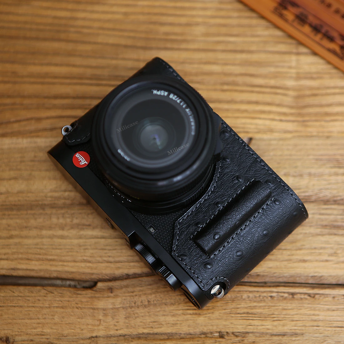 AYdgcam ручной работы из натуральной кожи чехол для камеры видео половина сумка упор для большого пальца Hos обуви для Leica Q2 Ретро винтажный нижний чехол