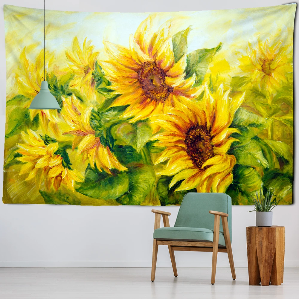 TapestryWallHangingDecorHomeRoomWitchcraftHippieMandalaAstrologyWallpaperBedroomDORMTarot Sun Moon Custom психоделический гобелен|Гобелен| |