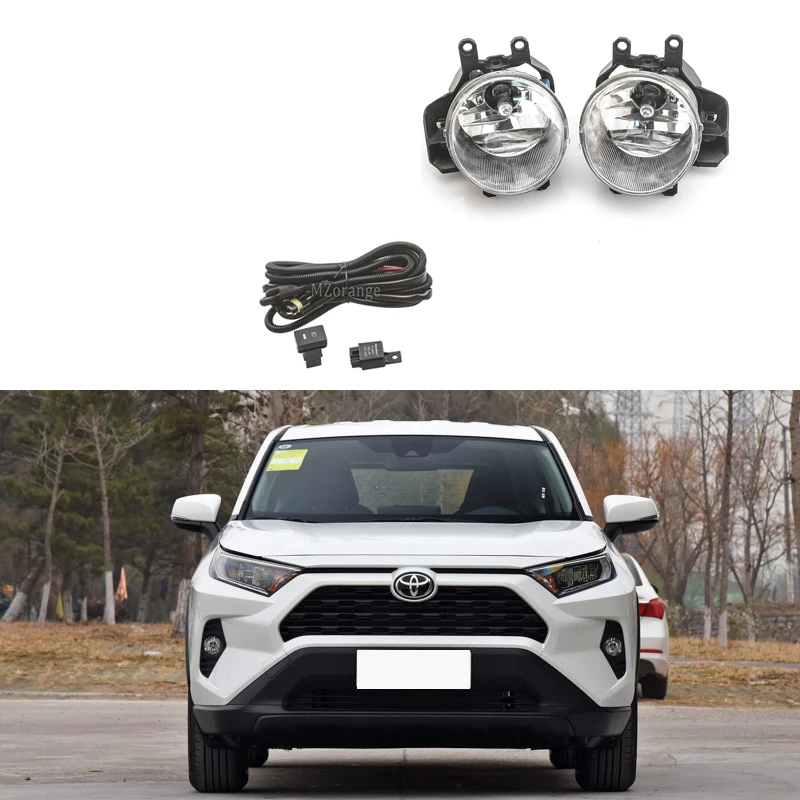 halogen and wires Для Toyota RAV4 RAV 4 противотуманный светильник s светодиодный галогенный противотуманный светильник Противотуманные фары головной светильник s головной светильник рамка drl светодиодный противотуманный светильник s - Цвет: halogen and wires
