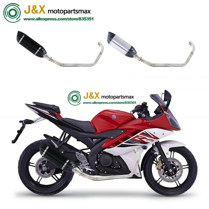 Полная выхлопная система мотоцикла Escape slip on для yamaha YZF R15 MT15 MT-15 2008- средняя труба глушителя DB-Killer