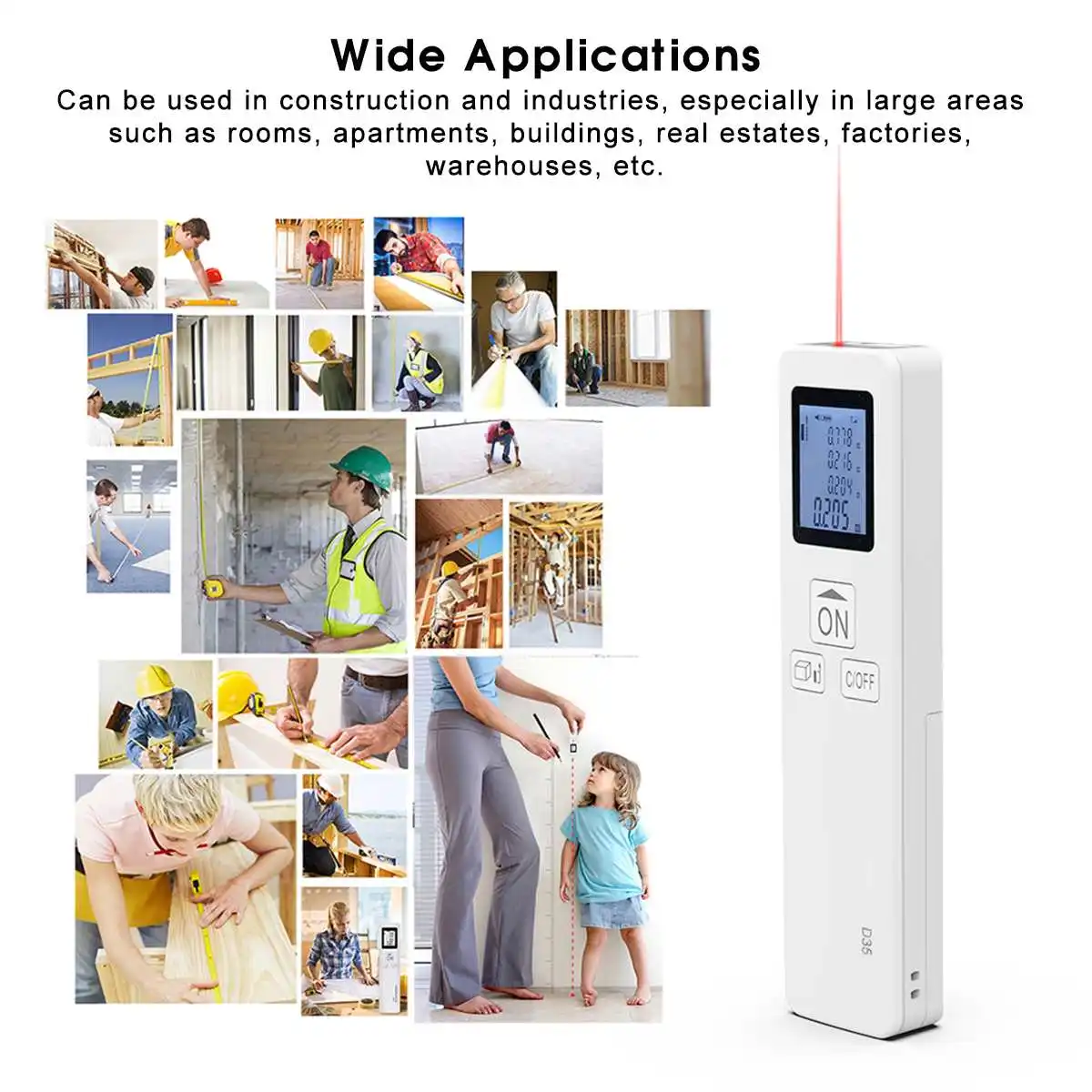 Portable Laser Rangefinder Distance Meter Laser Range Finder High Precision Tester Measurement Electronic Ruler Ranging Pen Portable Laser Rangefinder Distance Meter Laser Range Finder High Precision Tester Measurement Electronic Ruler Ranging Pen