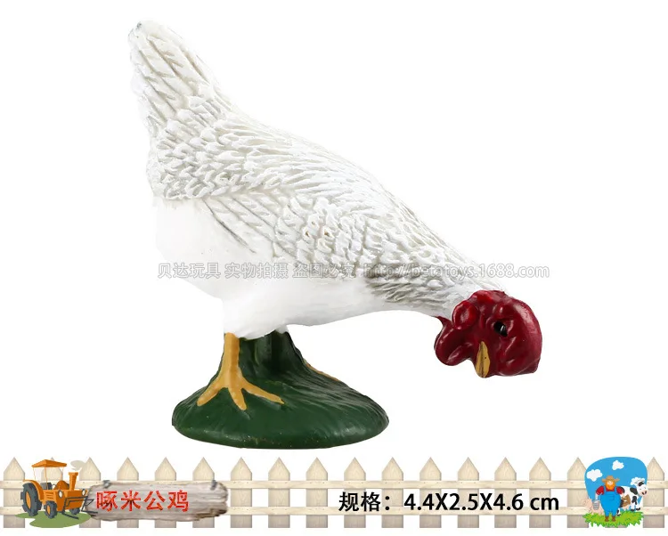 Бутик животное курица модель игрушки Пек рис петух ранчо Fowl модель игрушки животные Гараж Комплект Модель