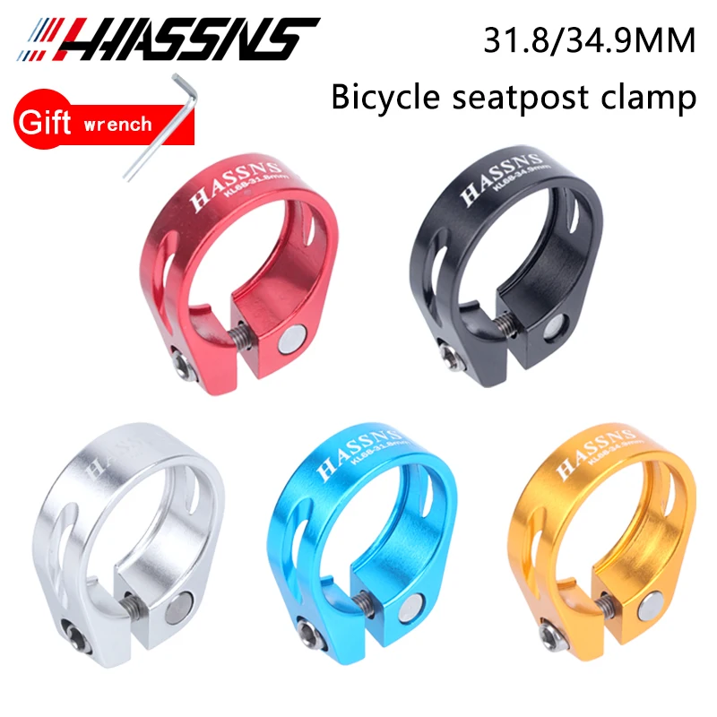 HASSNS Bicycle Seatpost Clamp Saddle Blocking Bike Seat Clip 31.8/34.9MM Post Collar Closure for Dropper 27.2/28.6/31.6MM MTB mtb bike seatpost clamp aluminum alloy seat post clamp bicycle saddle tube clip 28 6 31 8 34 9mm cycling fixed repair parts