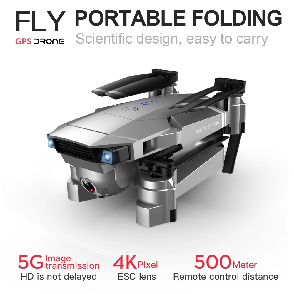 SG907 gps Дрон с камерой 4K 5G Wifi RC Квадрокоптер оптический поток складной мини 1080P HD
