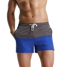 Сетчатые мужские пляжные шорты с подкладкой, нейлоновые быстросохнущие пляжные шорты, сетчатые мужские повседневные шорты для спортзала, шорты-боксеры