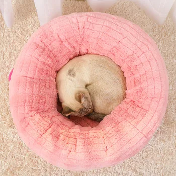 

Cat Sofa Round Pet Bed Deep Dog Fossa for Small Medium Dogs & Cats Pet Beds S - XXL Dogs Couch Dog Kennel Pink Dog Bed
