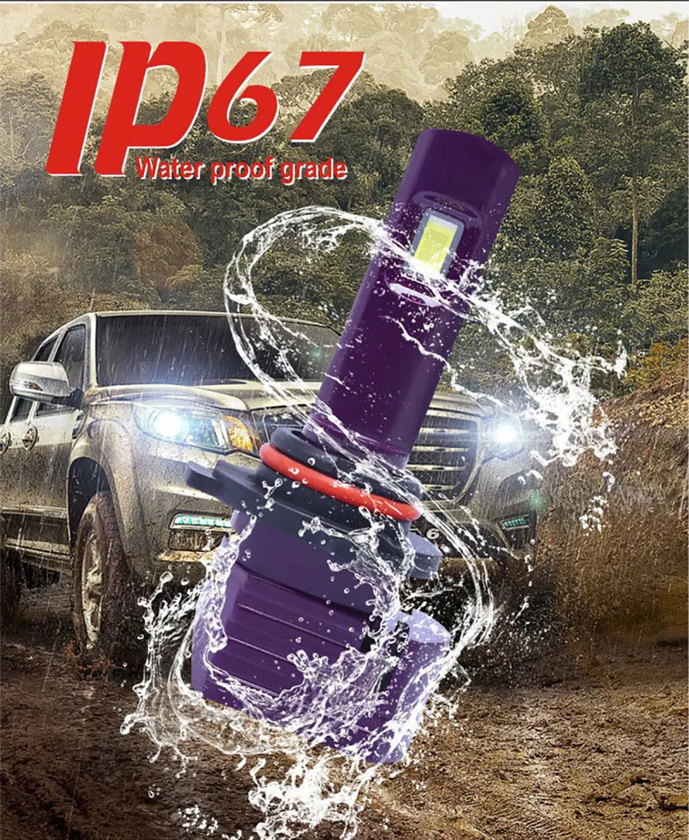 Комплект из 2 предметов, мини H7 H11 H8 H9 9005 9006 светодиодный лампы для передних фар 3200LM 40 Вт 6000 К супер яркий помощи при парковке фары комплект