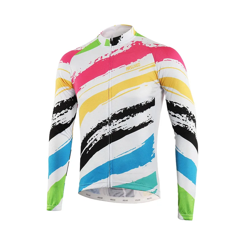 

2018 Sports Cycling Jersey Spring Summer Bicycle Cycling Clothing Long Sleeve MTB jersey Shirt Bike Jersey Ciclismo Z9XL