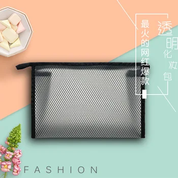 

Transparent EVA Cosmetic Bag Korean Cute Girl Portable PVC Wash Bag Travel Waterproof Large Capacity Women Storage Makeup Bag