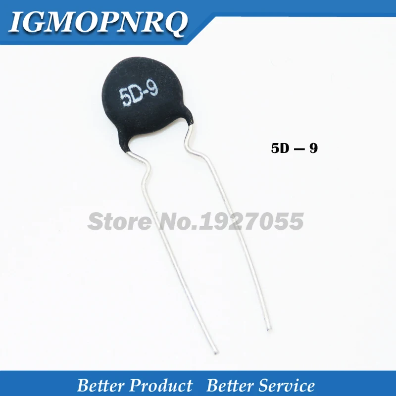 

10pcs NTC Thermistor Resistor NTC 5d-9 Thermal Resistor varistor new free shipping