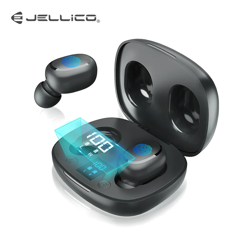 TWS наушники Jellico с поддержкой Bluetooth 5 0 и сканером отпечатков пальцев|Наушники