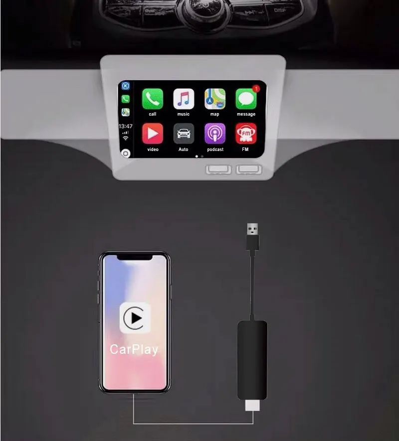 Carlinkit USB Smart Link Carplay Stick с Android Авто Мини USB адаптер gps навигатор плеер для Apple CarPlay ключ Android