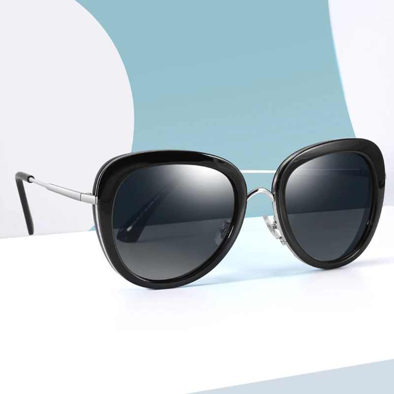 Поляризованные солнцезащитные очки женщин PARZIN Summer TR90 Ретро Women Retro Женские Tone