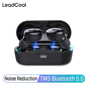 

Wireless Earphones Charging Box For Mobile Phone Bluetooth v5.0 Headset With Microphone LED-Display Noise Cancelling Earbuds TWS