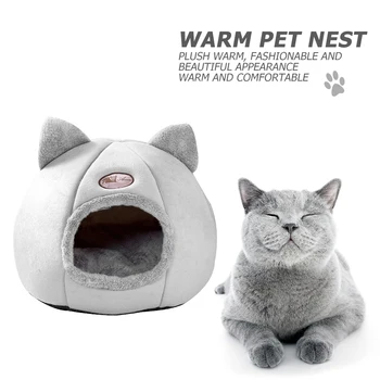 

Winter Warm Cat Bed Deep Sleep Comfort Pet Bed Cushion Kennel Cat House Pets Tent Cozy Cave Beds Indoor Sleeping Nest Soft mat