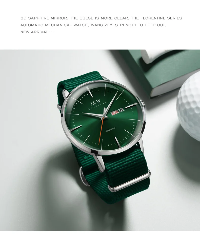 I& W швейцарские оригинальные Брендовые мужские механические часы автоматические часы мужские Ультра-тонкие часы с большим циферблатом reloj hombre