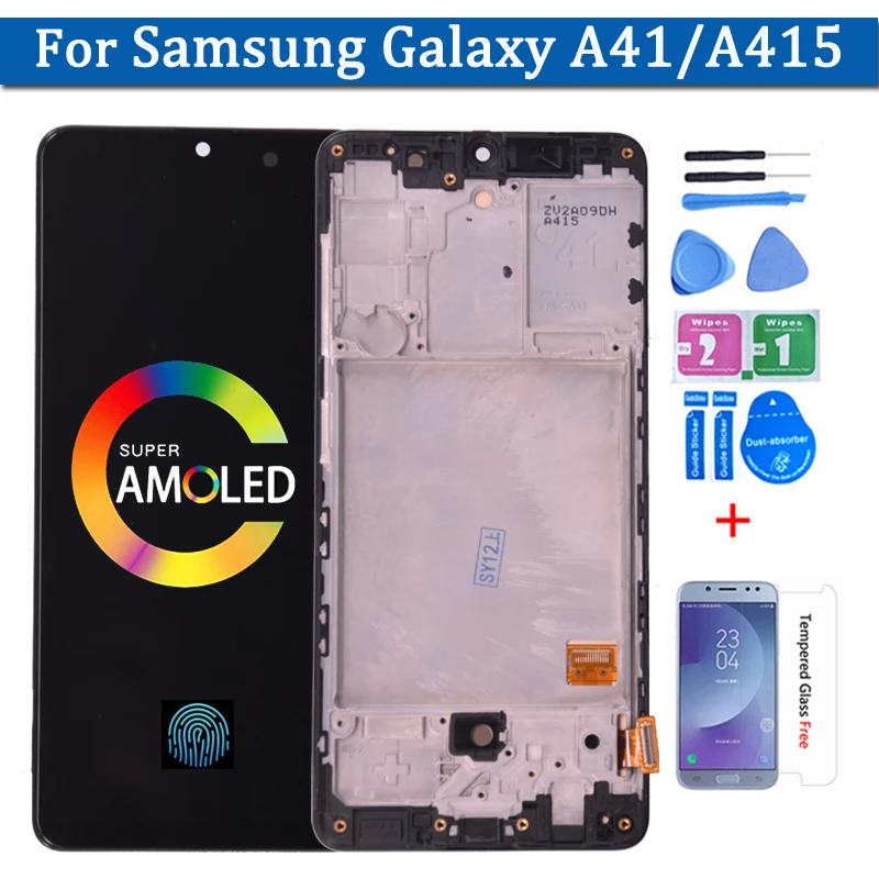 ЖК-дисплей Super Amoled для Samsung Galaxy A41 A415 сенсорный экран с дигитайзером в сборе